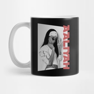 aaliyah B/W Mug